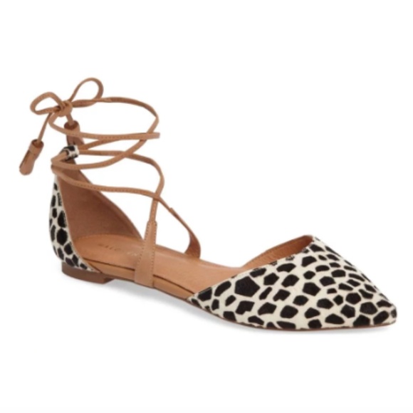 Halogen Giraffe Print d'Orsay Flat